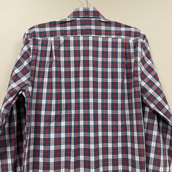 Crown and Ivy Button Down Plaid Shirt Small Slim Fit Stretch Wrinkle Free Men's - Picture 8 of 8